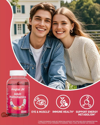 Multivitamin Gummies Multivites For Adults With 13 Vitamins And Minerals, Vegan Multivitamin Gummies, Mixed Berry Flavored, Daily Vitamin Gummy For Women & Men, 120 Count, 60 Day Supply