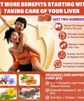 Liver Cleanse Detox & Repair Gummies With Milk Thistle 1500Mg, 18-In-1 Liver Health Supplement With Berberine, Turmeric, Artichoke, Dandelion, Chanca Piedra, Vitamins B6 B9 B12, Sugar (Pack Of 2)