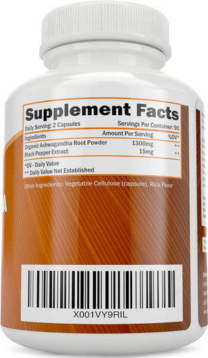 Purely Holistic Black Seed Oil 1400Mg + Organic Ashwagandha 1300Mg Bundle - 180 Softgels + 180 Capsules - Easy To Swallow - Made In Usa