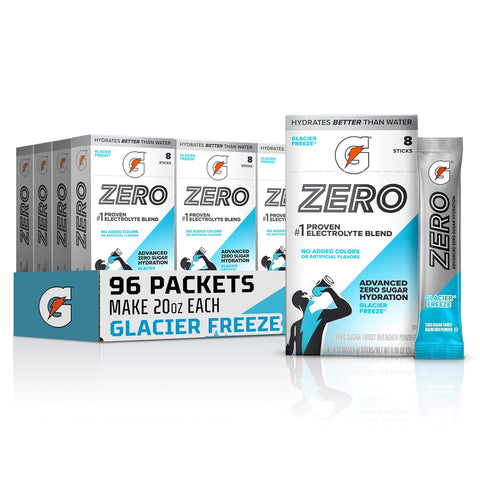 Gatorade Zero Sugar Electrolyte Powder Drink Mix Lemon Lime (96 Servings) No Artificial Flavors No Added Colors Zero Sugar Sports Drinks Hydration Electrolyte Drink