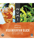 Numi Organic Tea High Mountain Black Iced Tea 24 Count Gallon Pouch Rich and Vibrant Full-Leaf Tea Caffeinated