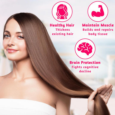 Vws Biotin 10,000 Mcg Dietary Supplement W/Zinc & Selenium To Promote Thicker Hair Growth, Stronger Nails & Healthy Skin For Women And Men, 120 Vegan Capsules