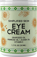 Nourishing Eye Cream for Dark Circles, Fine Lines, Sagginess & Puffiness. Best Under & Around Eyes Moisturizing Treatment with Organic Jojoba oil, Vitamin E & Witch Hazel by Simplified Skin 1.7 oz