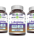 Amazing Formulas L-Arginine 1000Mg 120 Tablets Supplement | Best Amino Acid Supplement For Women & Men | Non-Gmo | Gluten Free | Made In Usa | 3 Pack