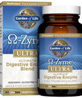 Garden of Life 21 Powerful Digestive Enzymes With Papain Bromelain Lipase Ginger Turmeric For Complete Digestion Of Protein Carbs & Fats Omega-Zyme Ultra Gluten-Free Vegetarian 90 Capsules