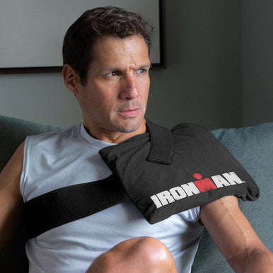 Curad Ironman Hot or Cold Therapeutic Combo Packs with Wrap Reusable Hot or Cold Compress Packs for Injuries Combo Pack Includes Small and Large 2 Count