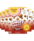 Simple Mills Cinnamon Burst Sweet Mmms Baked Sweet Snacks, Bite-Sized Gluten Free Cinnamon Snacks Sweetened with Coconut Sugar, Light and Airy Crispy Texture, 1 Pack, 4 oz