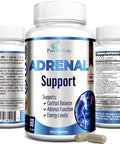 YUMMYVITE Adrenal Support, Cortisol Manager, Adrenal Health, Maintain Balanced Cortisol Levels, Stress Relief Supplement With Ashwagandha, L-Tyrosine - 60 Capsules