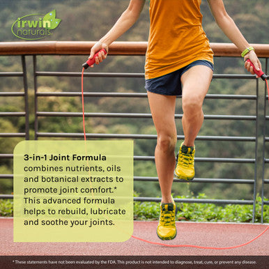 Irwin Naturals 3-In-1 Joint Formula - Powerful Joint Support Supplement With Glucosamine Chondroitin Turmeric & Boswellia - 90 Liquid Softgels