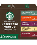 Starbucks by Nespresso Vertuo, Blonde & Medium Roast Variety Pack Coffee, 30-count Coffee Pods, Brews 7.8 oz.