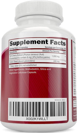 Purely Holistic Grape Seed Extract 400Mg + Tart Cherry Extract And Celery Seed Bundle - 430 Vegan Capsules - Made In Usa