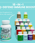 Quercetin 1000mg Zinc 50mg Vitamin C 1000mg Vitamin D 5000 IU Bromelain Elderberry - Lung Immune Defense Support Supplement with Artemisinin, Sea Moss, Echinacea, Garlic Immunity Allergy Relief