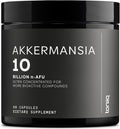 Ultra High Strength Akkermansia Muciniphila Probiotic 10 Billion N-Afu For Better Gut Health & Glp-1 Support Shelf-Stabilized, Lab-Tested For Maximum Purity & Potency, 60 Delayed-Release Veg Caps
