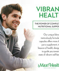 Maxi Health - Multivitamin For Women & Men - Daily Mens & Womens Vitamins With 30 Nutrients Including Iron, Zinc, Probiotics, Immune Support Vitamins & More - Easy To Swallow Maxicaps, 120 Capsules