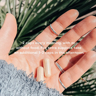 SuperYou by Moon Juice - Natural Calming Supplement & Daily Mood Support - 250mg Ashwagandha, 150mg Rhodiola, 450mg Shatavari & 150mg Amla - Organically Grown, Vegan, Non-GMO (60 Capsules) (Bottle)