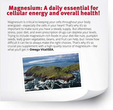 Dr. Sinatras Omega VitaliSEA Features a Potent Blend of DeepSea Nutrients for HeadtoToe Vitality Including Astaxanthin Japanese Kelp Seaweed Magnesium Iodine and Omega3s.
