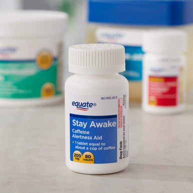 Equate Caffeine Stay Awake Tablets, 200 Mg, 80 Count
