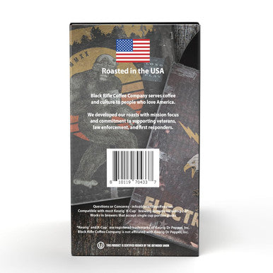 Black Rifle Coffee Company Electric Eagle Espresso Medium Roast Coffee Rounds 22 Single Serve Coffee Pods