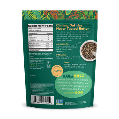 Kuli Kuli Super Gummies - Calming Supplements with Ashwagandha L-Theanine & Cacao - Helps Support Relaxation & Rejuvenation - 60 Non-GMO Gluten-Free Gummies