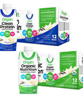 Orgain Grass Fed Clean Protein Shake Vanilla Bean Meal Replacement 11 oz 12 Count Organic Nutritional Shake Sweet Vanilla Bean Meal Replacement 16g Protein 21 Vitamins 11 Ounce 12 Count