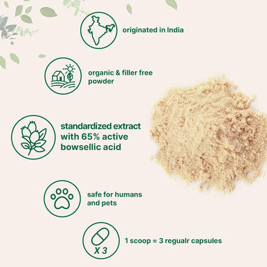 Micro Ingredients Organic Boswellia Serrata Extract Powder 8 Ounce Pure Boswellia Supplement with 65% Boswellic Acid Supports Joints Knees and Bones Health Non-GMO Pet Friendly India Origin