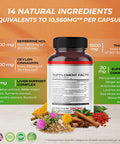 Ultra Herbs Premium Berberine 12200MG with Cinnamon Milk Thistle USA Made & Test Promotes Liver Function Gut Health Immunity (150 Count (Pack of 1))