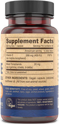 DEVA Vegan Vitamins Vitamin E 400IU with Mixed Tocopherols, Soy-, Non-GMO, 90 Capsules, 1-Pack