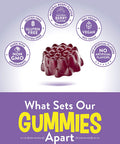 Sambucus Black Elderberry Gummies | 50 Count | with Vitamin C and Zinc | Natural Berry Flavor | Vegan, Non-GMO, Gluten | Extract Gummies for Adults | by Nature's Truth