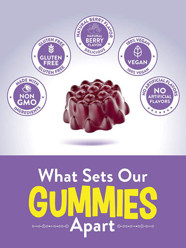 Sambucus Black Elderberry Gummies | 50 Count | with Vitamin C and Zinc | Natural Berry Flavor | Vegan, Non-GMO, Gluten | Extract Gummies for Adults | by Nature's Truth