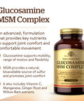 Solgar Glucosamine Msm Complex 120 Tablets - Promotes Healthy Joints - Supports Range Of Motion & Flexibility - Supports Collagen - Shellfish-Free - Gluten Free Dairy Free Kosher - 40 Servings