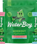 Waterboy Workout Hydration, Variety Pack, Sugar Free Electrolytes 30ct | Hydration Packet Drink Mix Made with Premium Pink Himalayan Salt , 400mg L Glutamine, Keto Friendly, Non GMO, Vegan