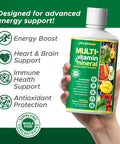 Life's Fortune Liquid Multivitamin for Adults Men & Women Teens ÃƒÂ¢Ã¢â€šÂ¬Ã¢â‚¬Å“ High Absorption Daily Vitamins ÃƒÂ¢Ã¢â€šÂ¬Ã¢â‚¬Å“ Trace Minerals Amino Acids with Biotin L-Arginine Potassium ÃƒÂ¢Ã¢â€šÂ¬Ã¢â‚¬Å“ Tropical Flavor Sugar Free 32 oz