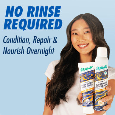 Batiste Overnight Deep Conditioning Leave-In Hair Mask Repair Hair Hair Conditioner Nourish Dry Hair Overnight Infused with vitamin E for Enhancing Haircare 4.3oz.