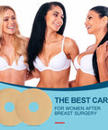 6 Pack Silicone Scar Removal Sheets For Breast - Breast Silicone Scar Sheets Tape - Breast Reduction After Surgery For Scars, Breast Augmentation Post Surgery Supplies For Scar Treatment (Blue)
