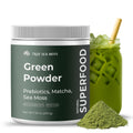 Trueseamoss Super Greens Powder With Matcha For Digestive & Gut Health 25 Superfoods With Probiotics Prebiotics Enzymes & Sea Moss Vegan Superfood Powder For Bloating & Regularity 30 Servings