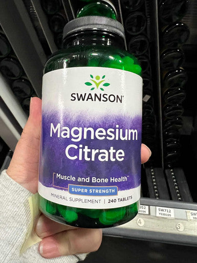 Swanson Magnesium Citrate - Super Strength 112.5 mg 240 Tabs