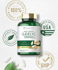 Carlyle Garlic Supplement With High Allicin | 180 Caplets | Odorless Garlic Pills | Vegetarian, Non-Gmo, Gluten Free