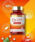 Carlyle Chewable Vitamin D3 2000 Iu (50Mcg) Tablets | 180 Count | Natural Berry Flavor | Vegetarian, Non-Gmo And Gluten Free