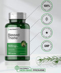 Blessed Thistle 1600 mg | 150 Capsules | Max Potency | Great for Breastfeeding | Non-GMO, Gluten Free Herb Supplement | by Horbaach