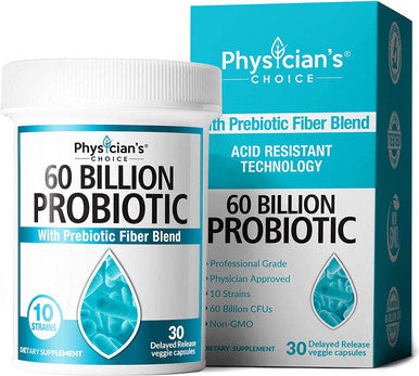Probiotics 60 Billion CFU Apple Cider Vinegar Capsules for Weight Loss Support