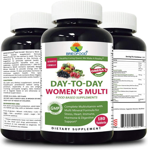 Briofood DaytoDay Food Based Womens Multi (180 Tablets) with Vegetable Source Omegas