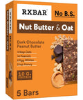 RXBAR Nut Butter and Oat Protein Bars, Protein Snacks, Snack Bars, Dark Chocolate Peanut Butter, 9.7oz Box (5 Count)