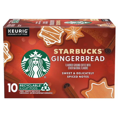 Starbucks K-Cup Coffee Pods, Caramel Naturally Flavored Coffee For Keurig Brewers, 100% Arabica, 1 Box (22 Pods)