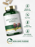 Carlyle Artichoke Extract Capsules 8000mg | 200 Count | Non-GMO Gluten Supplement
