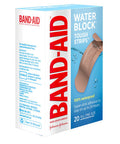 Band-Aid Brand Water Block Waterproof Tough Adhesive Bandages For Minor Cuts And Scrapes, All One Size, 20 Count (Pack Of 1)