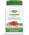 Nature'S Way Cayenne Pepper, Traditionally Used To Aid Digestion And Support Circulation*, Non-Gmo Project Verified & Gluten Free, 180 Vegetarian Capsules