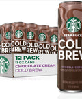 Starbucks Cold Brew Coffee, Vanilla Sweet Cream, 11 fl oz Cans (12 Pack), Premium Coffee Drink, Iced Coffee