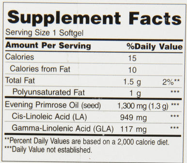 American Health Royal Brittany Evening Primrose Oil 1300 Mg Softgels