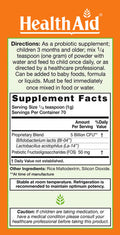 Kidzprobio Powder, 5 Billion With Prebiotic, Acid And Bile Resistant, Once Daily, Dairy Free, Vegan