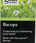 Gaia Herbs Bacopa - Brain and Cognitive Support Herbal Supplement - Made with Bacopa (Bacopa Monnieri) to Help Support a Thriving Mind - 60 Vegan Liquid Phyto-Capsules (Up to 60-Day Supply)